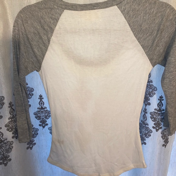 Princess Vera Wang Baseball Tee Grey and White - Picture 5 of 7